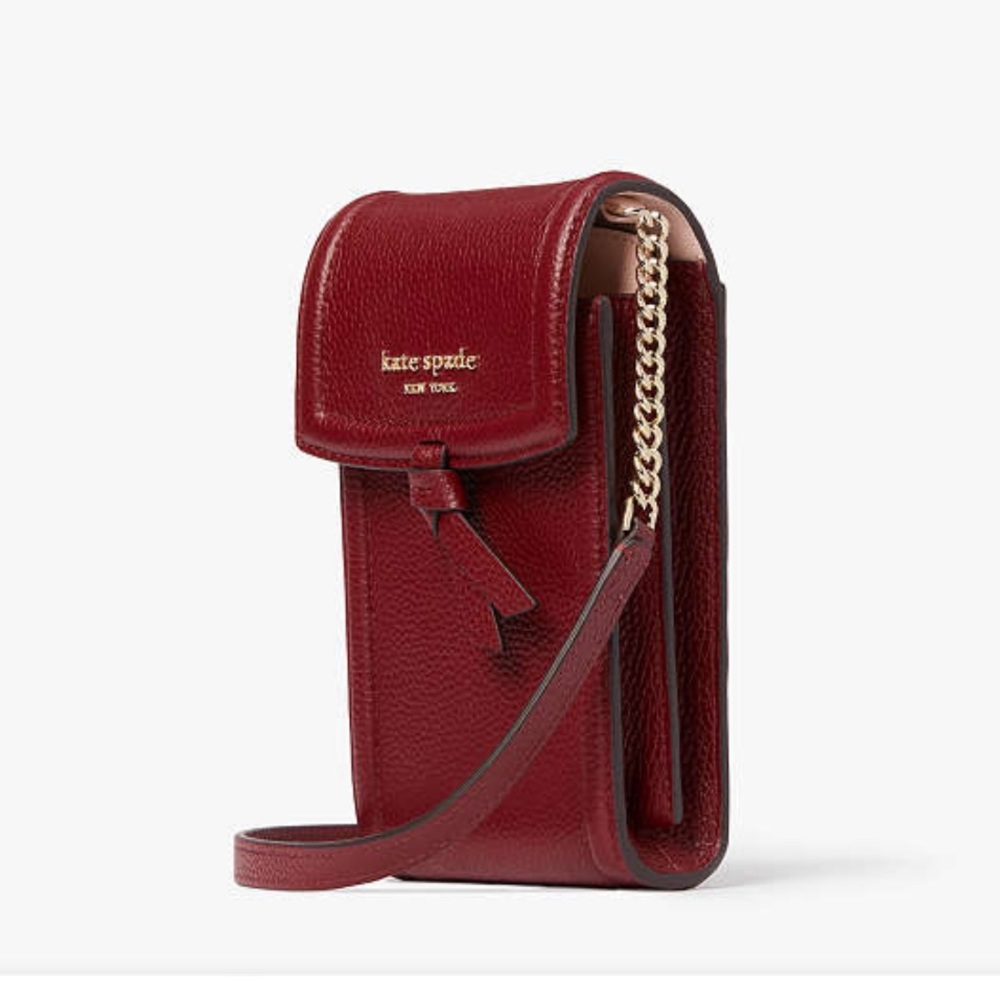 Knott North/South Phone Crossbody
Autumnal Red